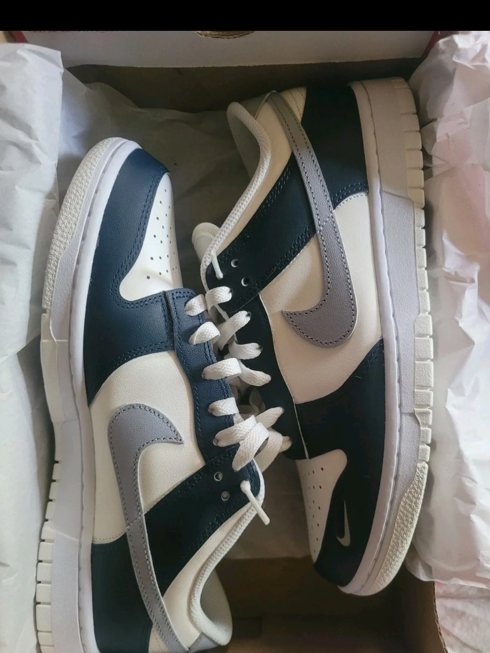 Brand New! Never Worn! Womens Nike Dunk Size 9.5 Sail/Wolf Grey White - Picture 7 of 7